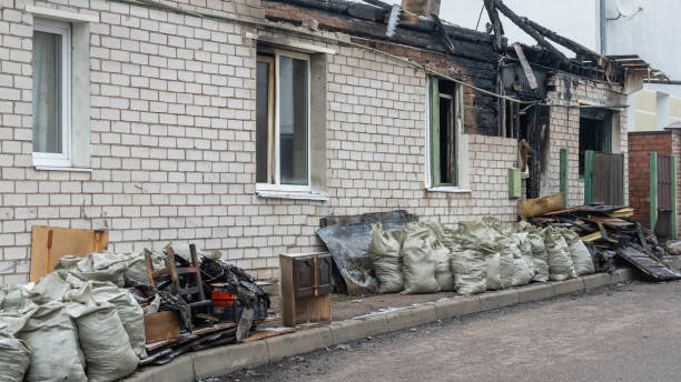 Professional Fire Damage Removal technician working in Glyndon, MD